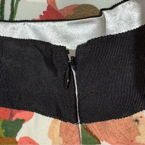 White House Black Market Floral Watercolor Formal Full Midi Skirt - Size 4 - Picture 13 of 14